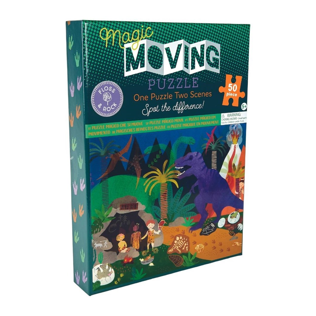 Puzzle | Magic Moving | Dino | 50 Peças