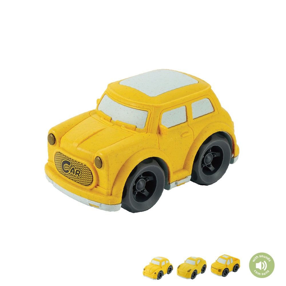 Carro Amarelo | 15cm | Com Sons | 4 Sort