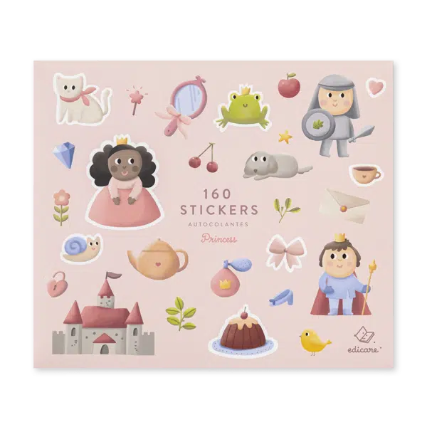 160 Stickers | Autocolantes | Princesas - Image 1