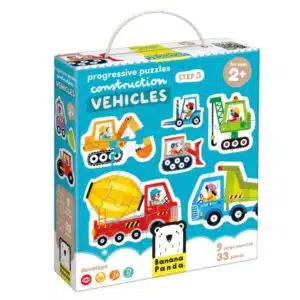 Progressive Puzzles|  Construction Vehicles