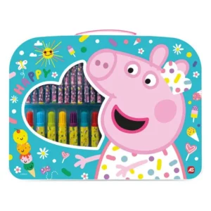 Atividade Colorir Especial – Peppa Pig com 12 lápis de cor grande