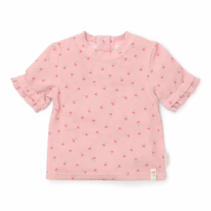 T-Shirt de Praia | Manga Curta | Sunny Flowers Blush