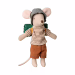 Hiker Mouse | Maileg | Big brother | Thin stripes