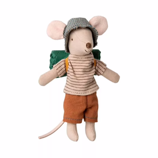 Hiker Mouse | Maileg | Big brother | Thin stripes - Image 1